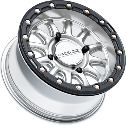 Alpha Hyper Wheel 4/156 Hyper Silver/Blk 15x7 (+10mm)