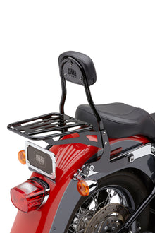 Detachable Bakcrest Round Black Softail 00 06