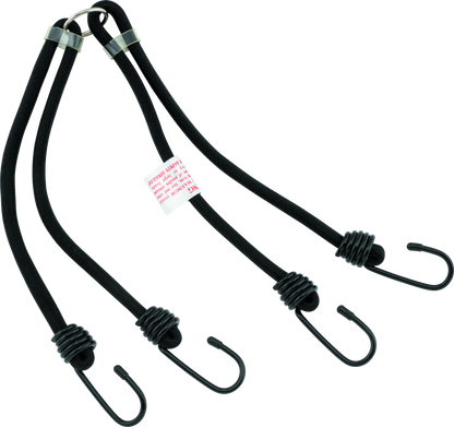 BikeMaster 24in Heavy Duty 4-Hook Bungee - Black