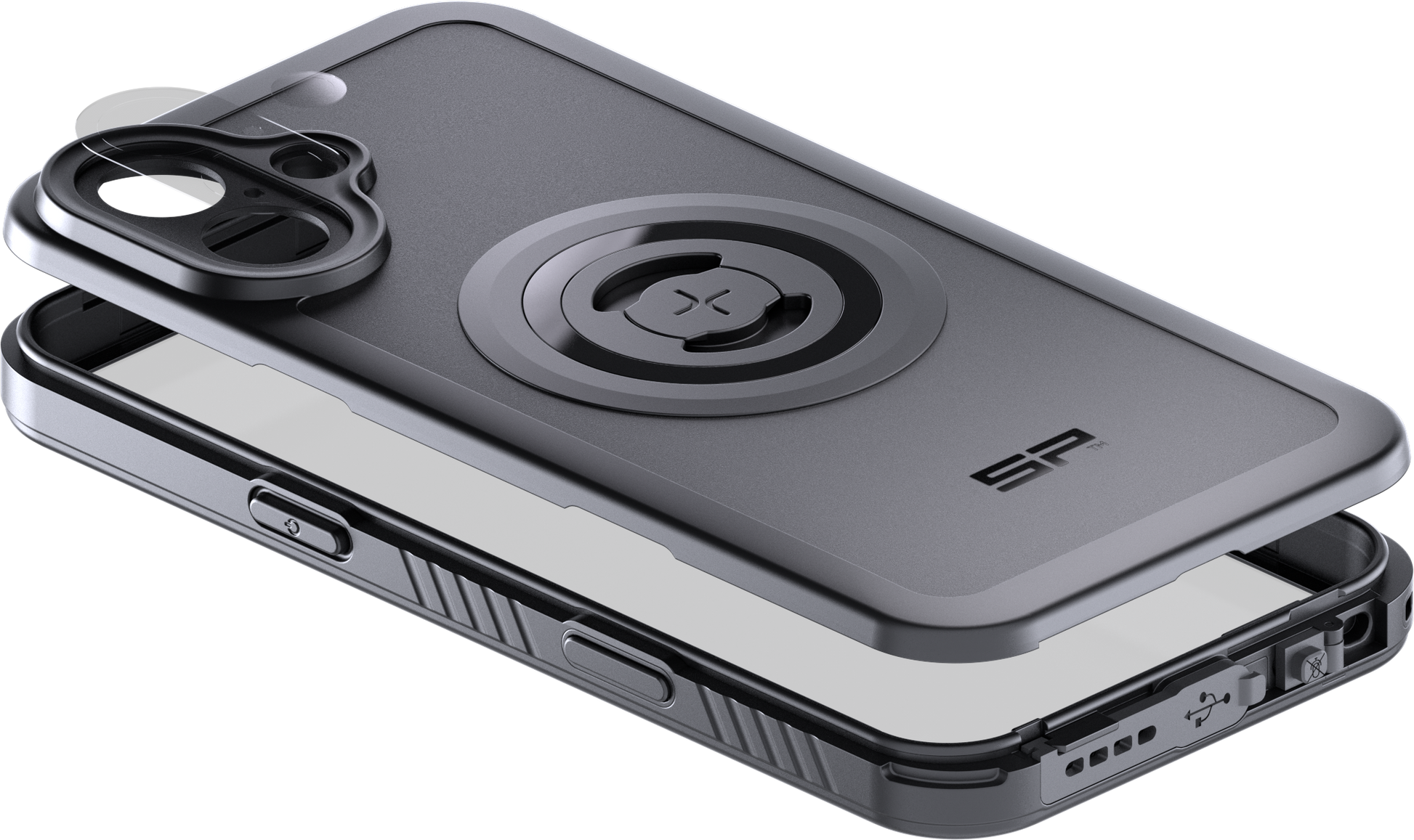 Phone Case Xtreme Spc+ Apple Iphone 16 Plus Black