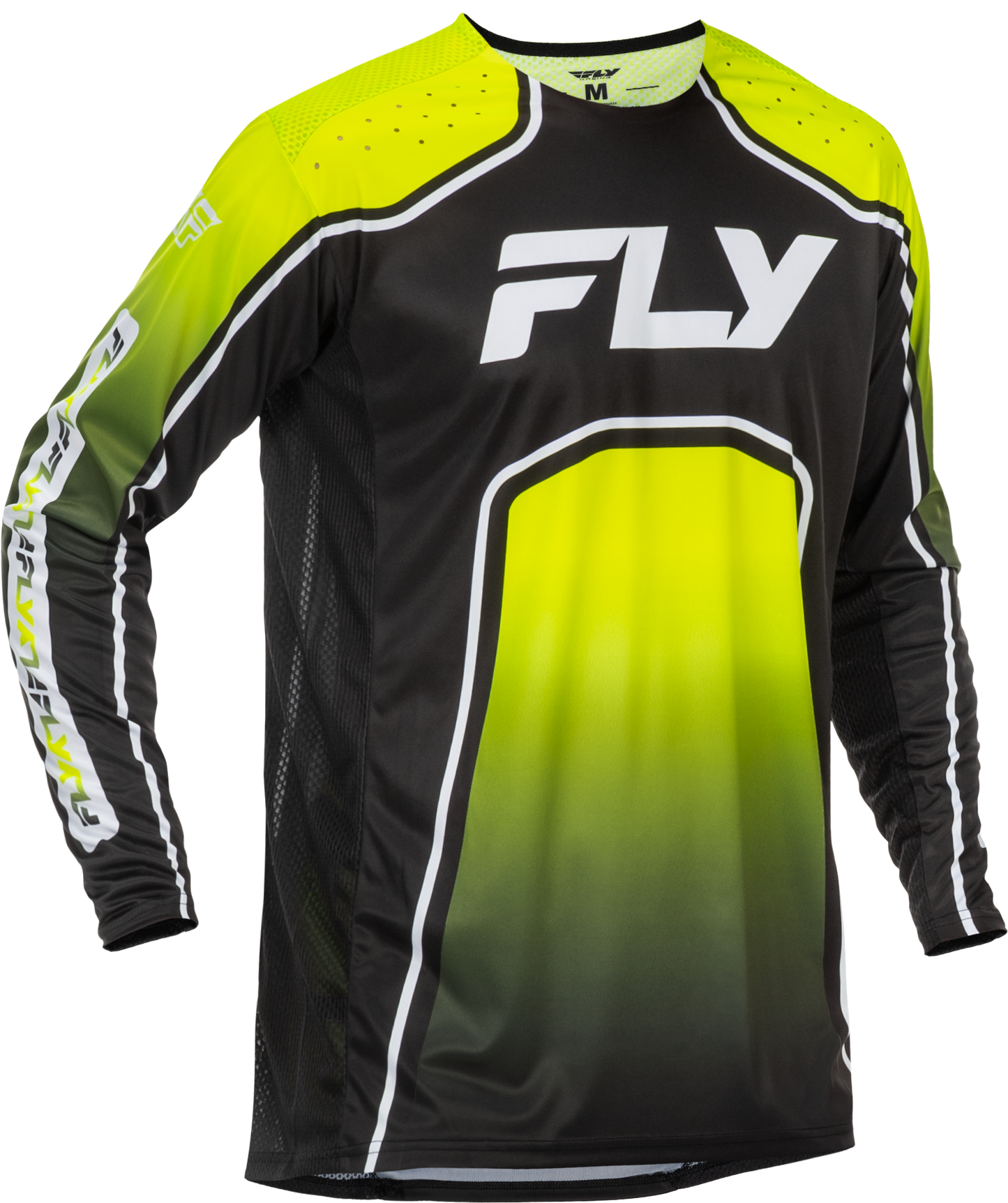 Youth Rayce Bicycle Jersey Lime/Black/White Ys