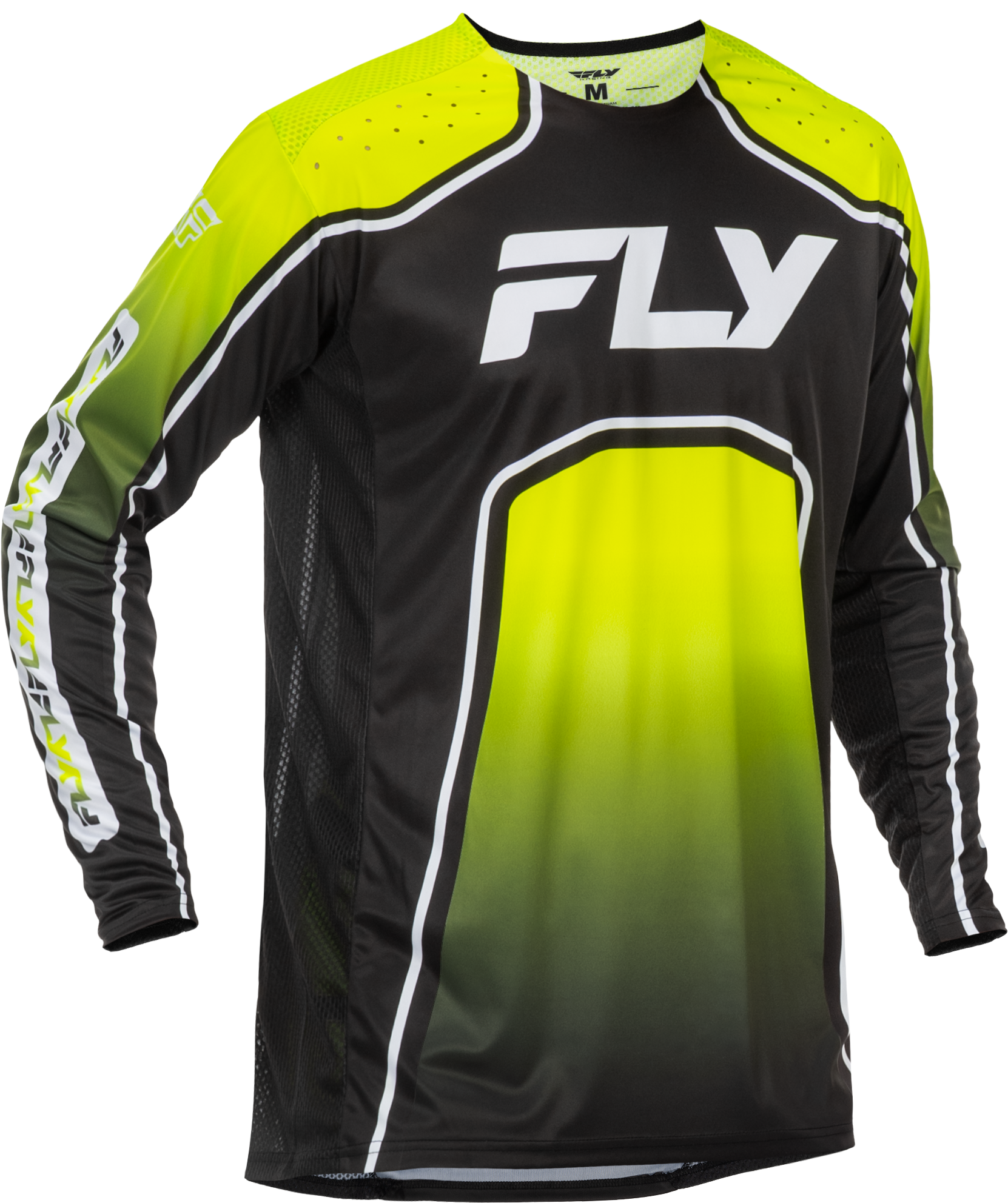 Youth Rayce Bicycle Jersey Lime/Black/White Ym