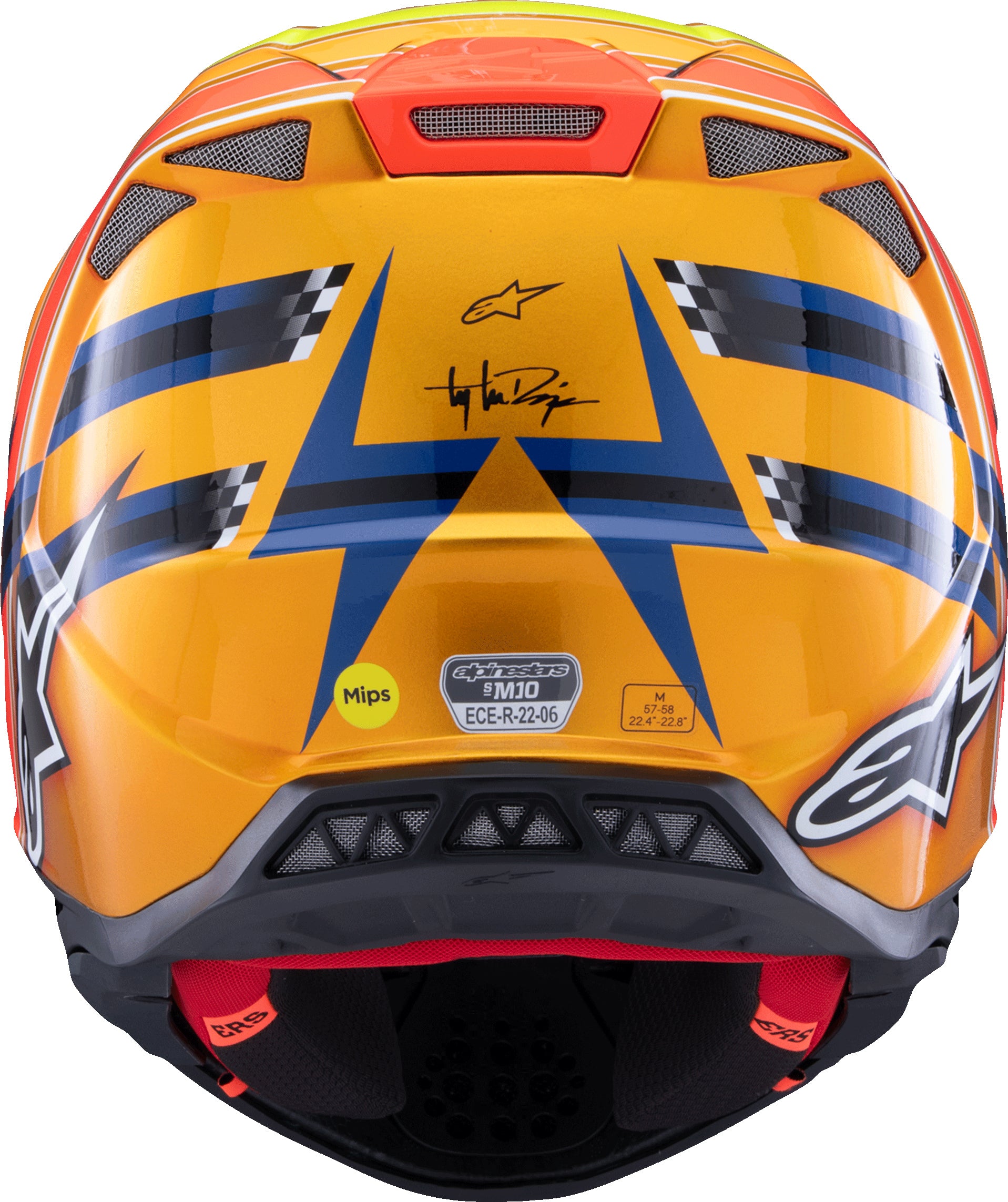 S M10 Tld Edition 25 Helmet Drk Blu/Org/Ylw Fluo/Red 2x
