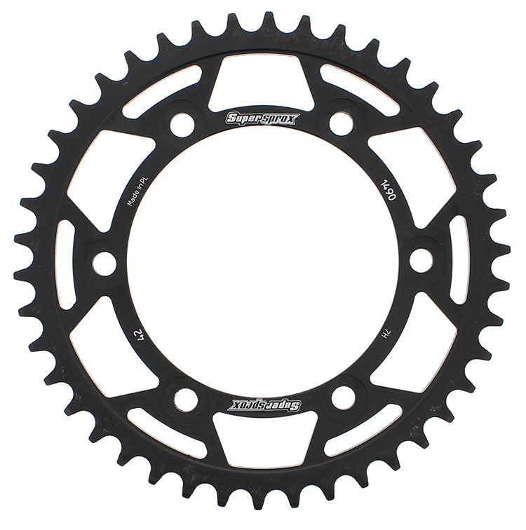 Rear Sprocket Steel 42t 520 Blk Kaw/Suz