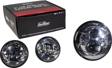 Led Headlight/Passing Lamp Set Chrome