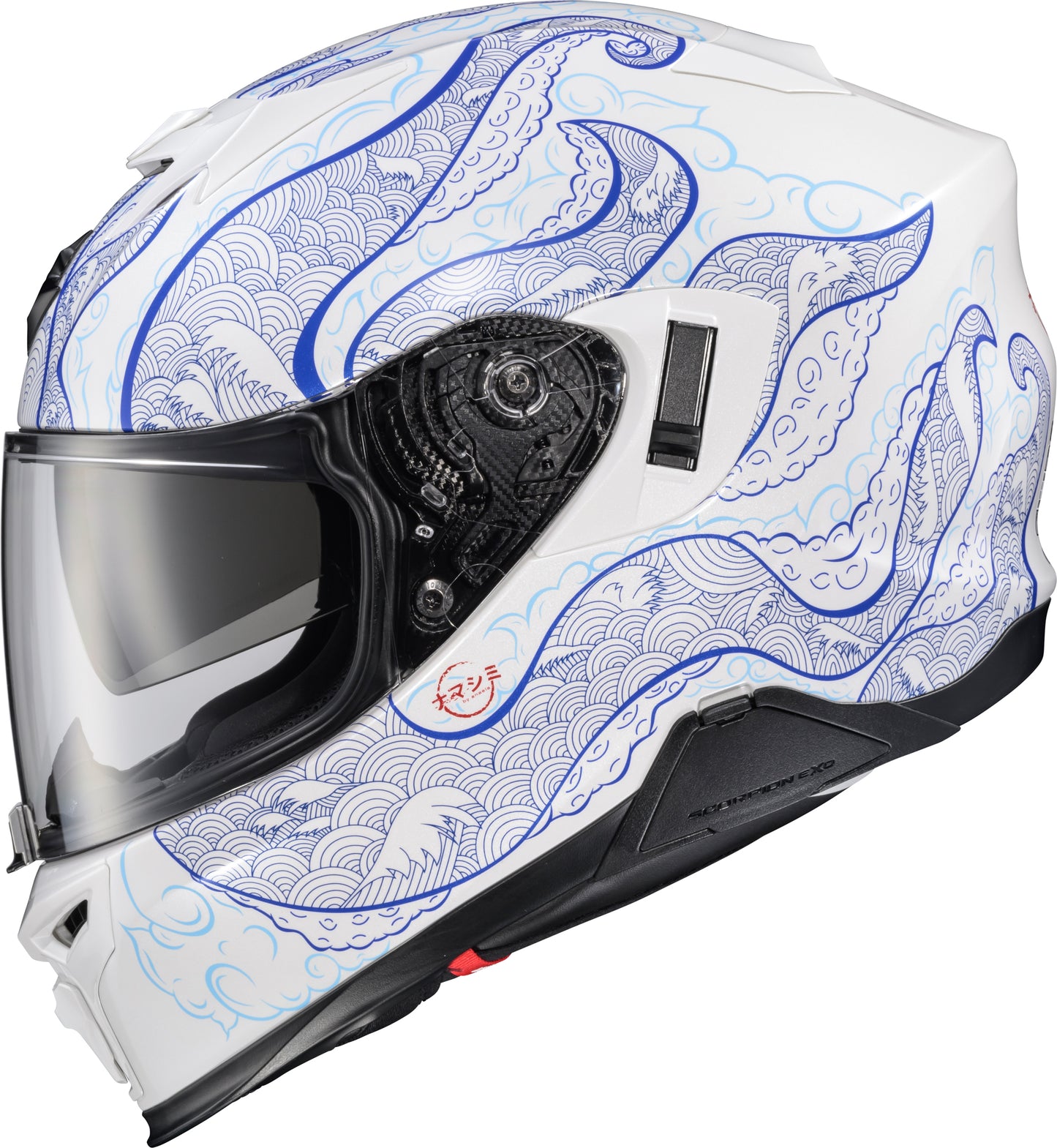 Exo T520 Helmet Nama Shimi White/Blue Lg