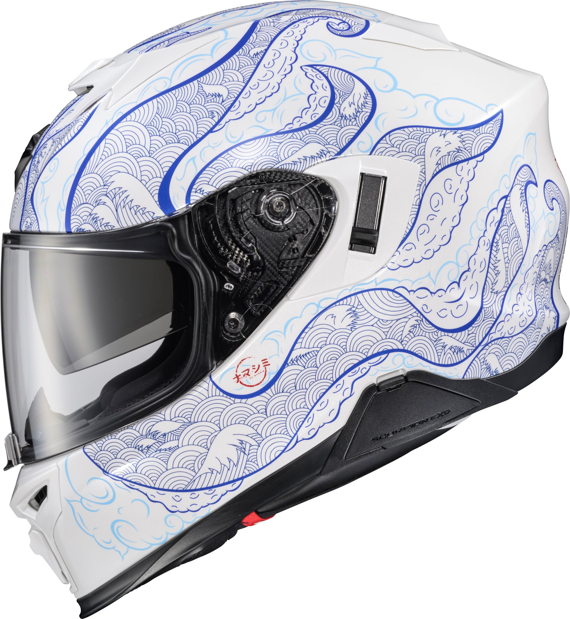 Exo T520 Helmet Nama Shimi White/Blue Lg