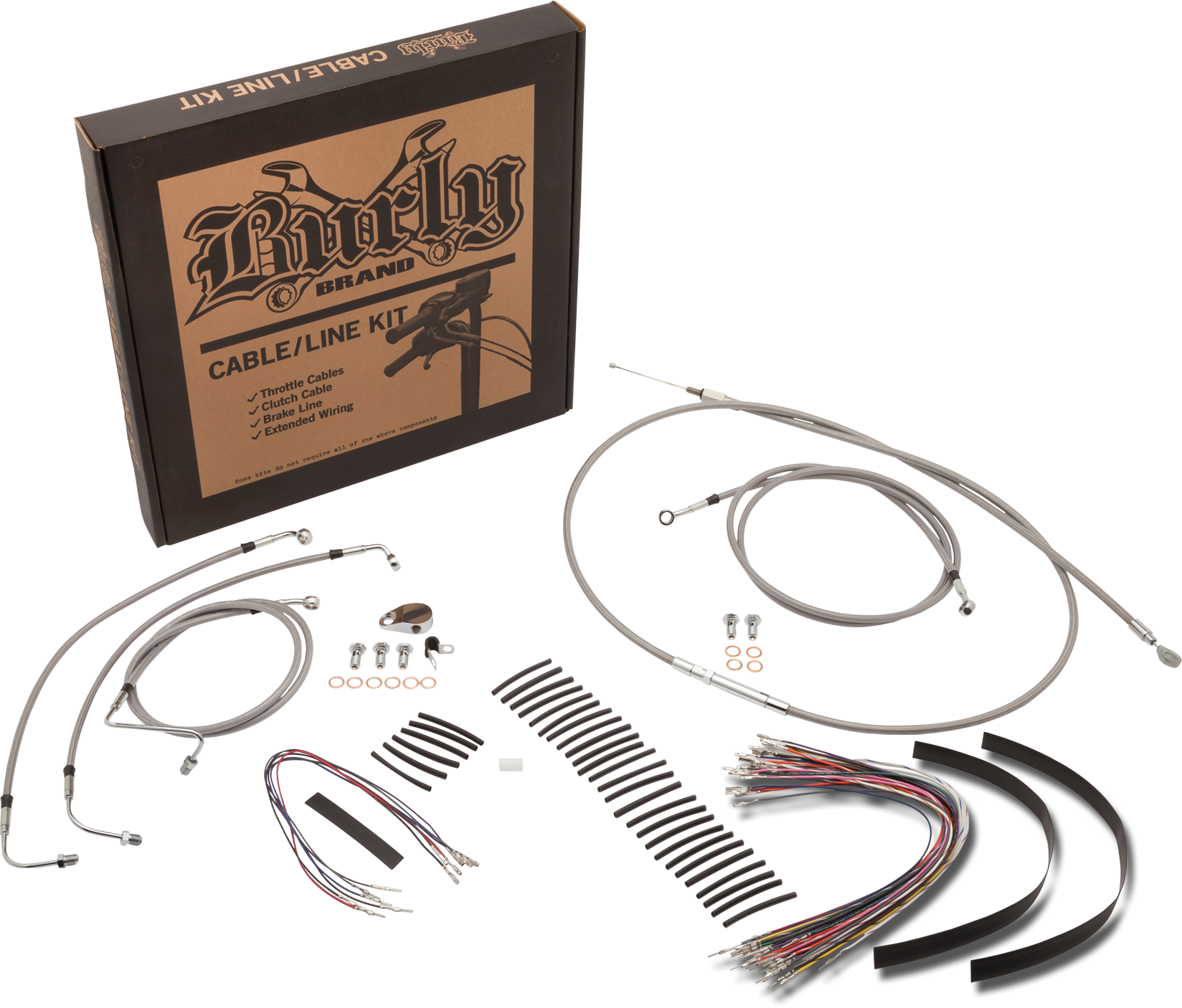 Burly Cntrl Kit 14" Ape Stainless Abs