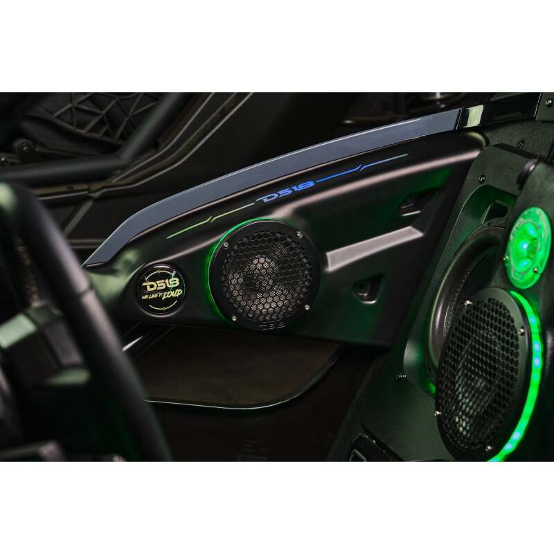 DS18 2015+ Polaris Slingshot Arm Rest Enclosure Fits 2x 6.5in Speakers (Not Included)