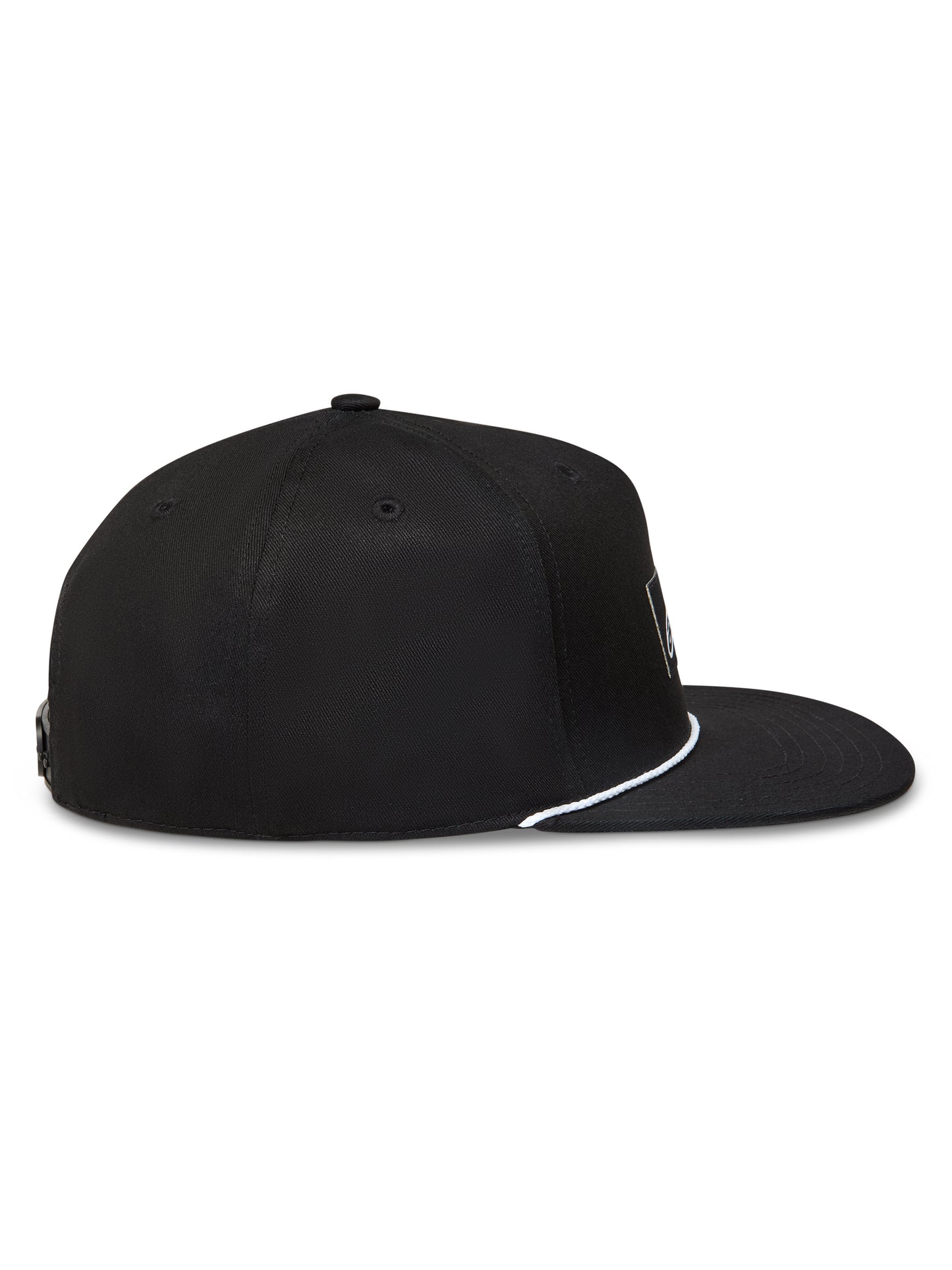 Label Snapback Hat Black