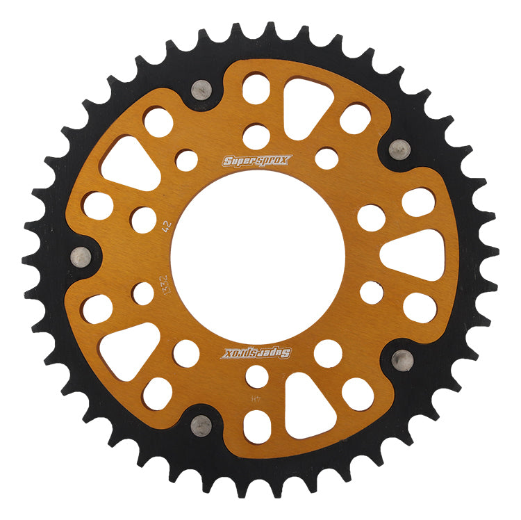 Rear Stealth Sprocket Alu/Stl 42t 525 Gld Hon/Tri