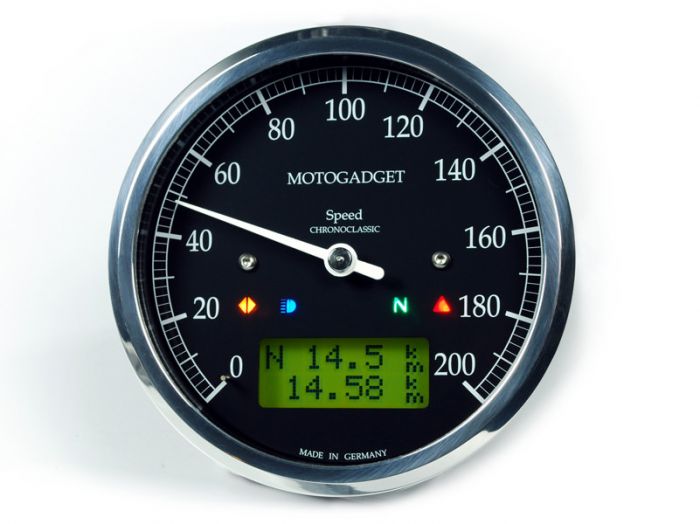 Motogadget ChronoClassic Speedo - Green LCD (MSC)