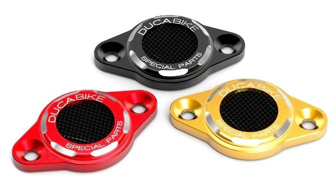 DBK Special Parts (Ducabike) Carbon Inlay Timing Inspection Cover for Ducati Panigale / Streetfighter / Multistrada V4 / S / R / Speciale