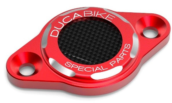 DBK Special Parts (Ducabike) Carbon Inlay Timing Inspection Cover for Ducati Panigale / Streetfighter / Multistrada V4 / S / R / Speciale