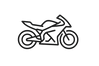 cool minimal motorcycle icon