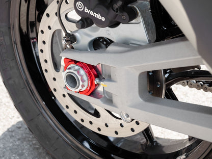 DBK Special Parts (Ducabike) Billet Chain Adjusters for the Ducati Multistrada V4