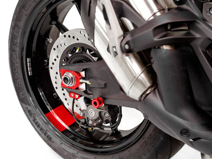 DBK Special Parts (Ducabike) Billet Chain Adjusters for the Ducati Monster 937, Hypermotard 698 Mono, and 2025+ V2 models
