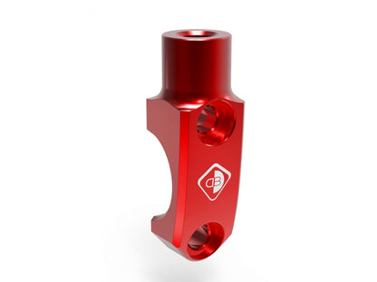 DBK Special Parts (Ducabike) Mirror Mount Handlebar Clamp for Brembo Semi-radial, RCS, and Performance Technology Master Cylinders - M8x1.25 - Right Hand Thread