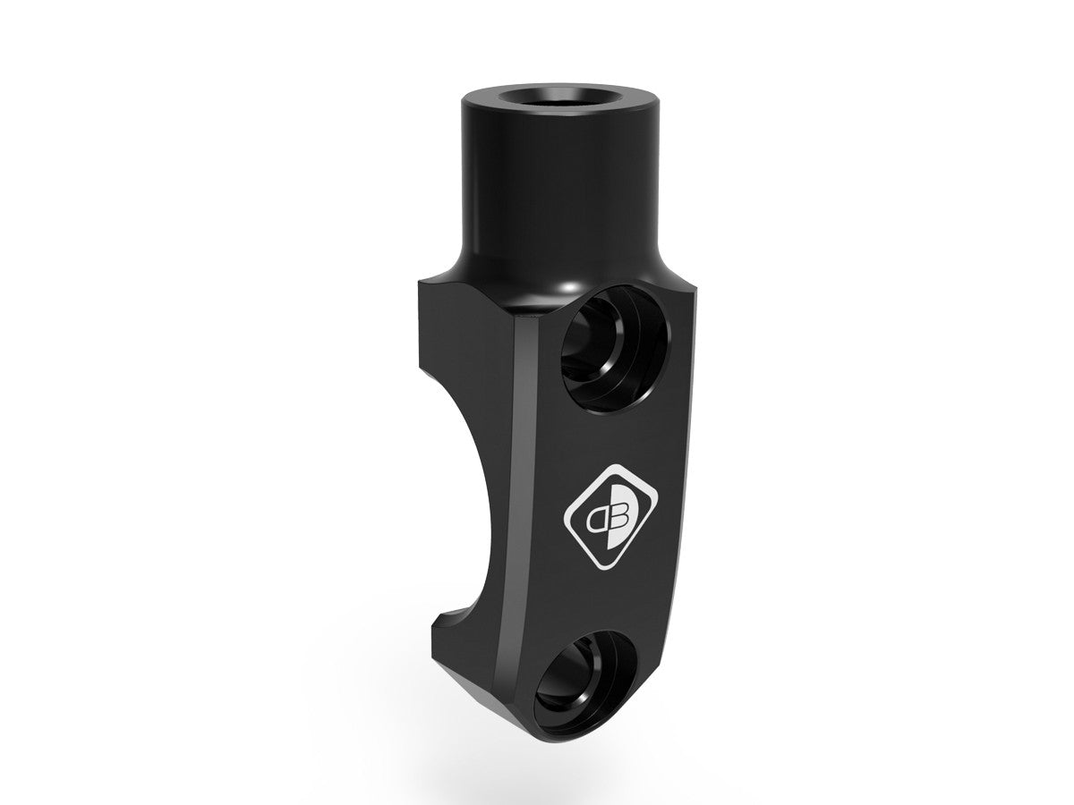 DBK Special Parts (Ducabike) Mirror Mount Handlebar Clamp for Brembo Semi-radial, RCS, and Performance Technology Master Cylinders - M8x1.25 - Right Hand Thread
