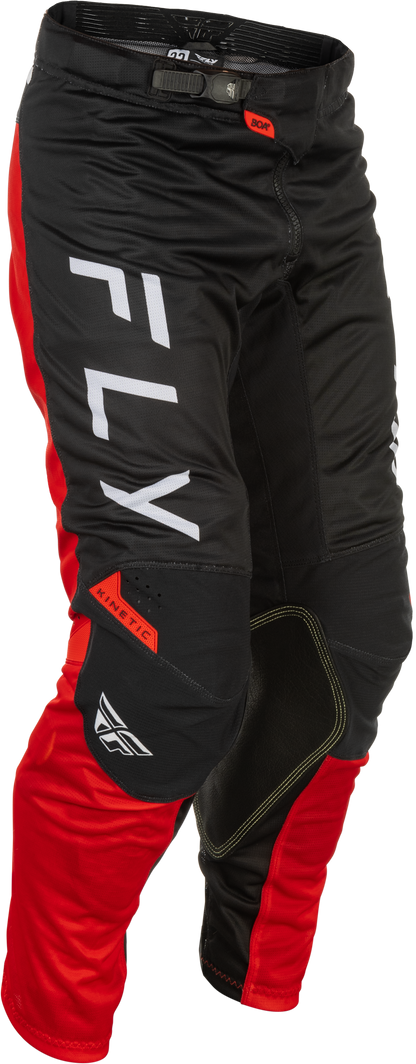 Kinetic Mesh Center Pants Black/White/Red Sz 34