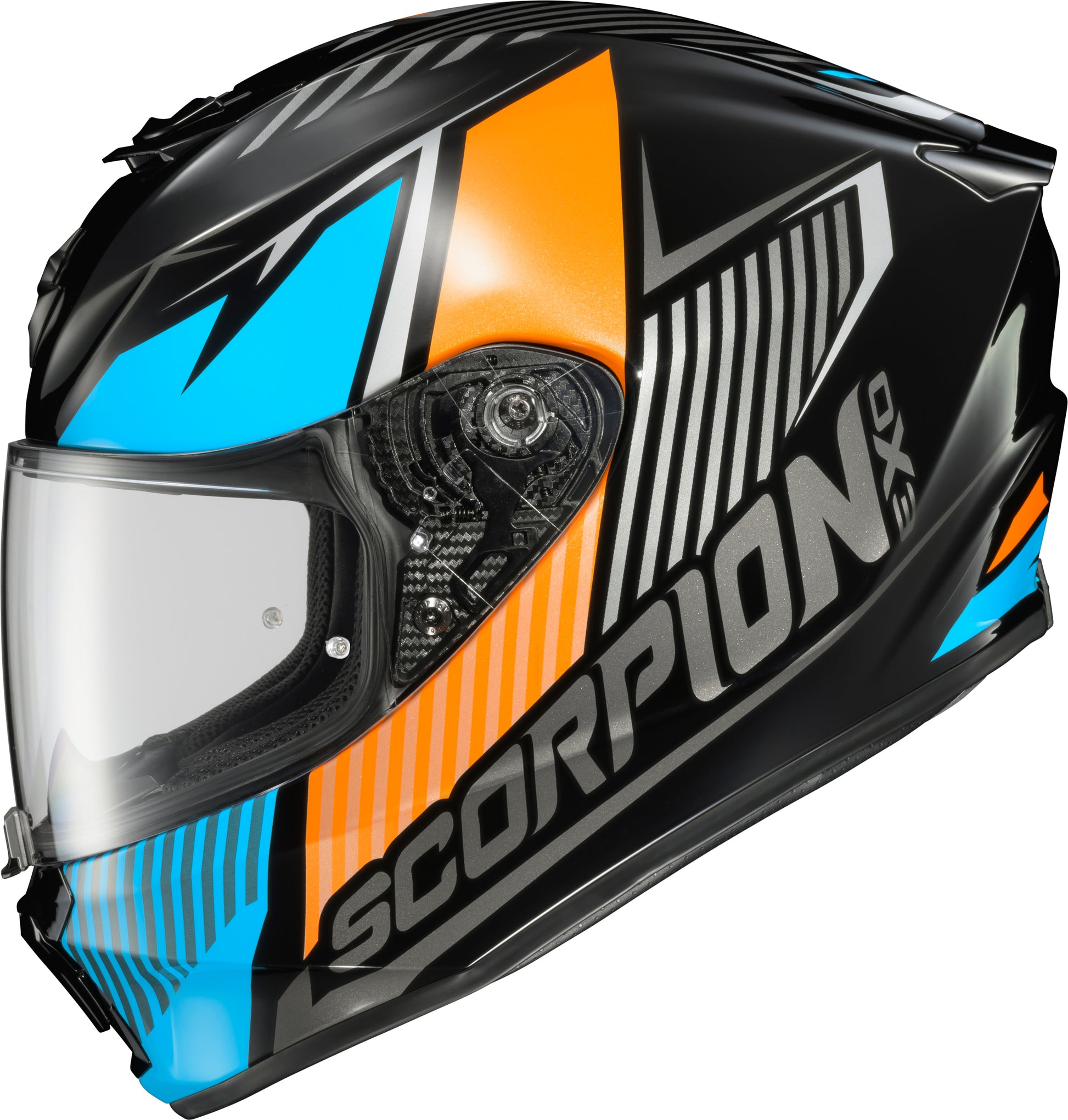 Exo R330 Full Face Helmet Hawker Light Blue Lg