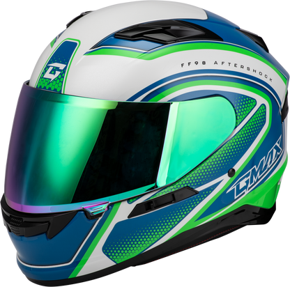 Ff 98 Aftershock Helmet White/Neon Green 2x