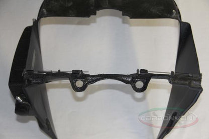 CARBONVANI - DUCATI 1199 PANIGALE CARBON FIBER OIL COOLER TIP W/ LIQUID TANK AND DEFLECTORS
