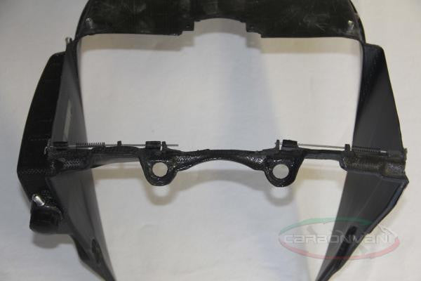CARBONVANI - DUCATI 1299 PANIGALE CARBON FIBER OIL COOLER TIP W/ LIQUID TANK AND DEFLECTORS