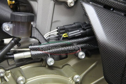 CARBONVANI - DUCATI 1299 PANIGALE CARBON FIBER REAR HUGGER OIL TANK (BRAKE RESERVOIR) HOLDER