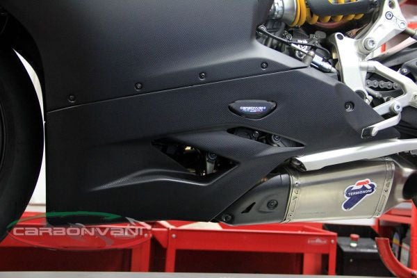 CARBONVANI - DUCATI 899 PANIGALE CARBON FIBER BELLY PAN -? ROAD VERSION