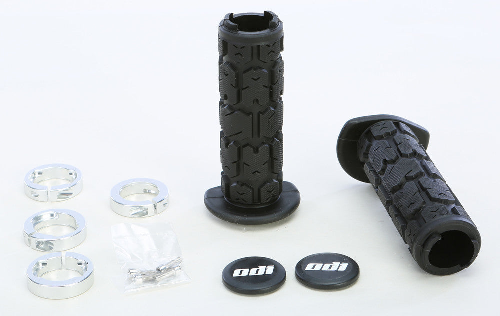 Atv Rogue Lockon Grip 130mm Black/Silver