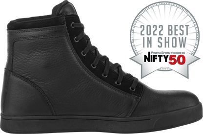 Axle Leather Waterproof Shoes Black/Black Sz 12
