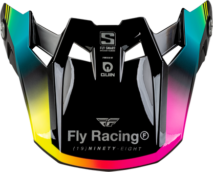 Formula S Carbon Legacy Visor Black/Elec Blue/Fuschia Yl/Sm