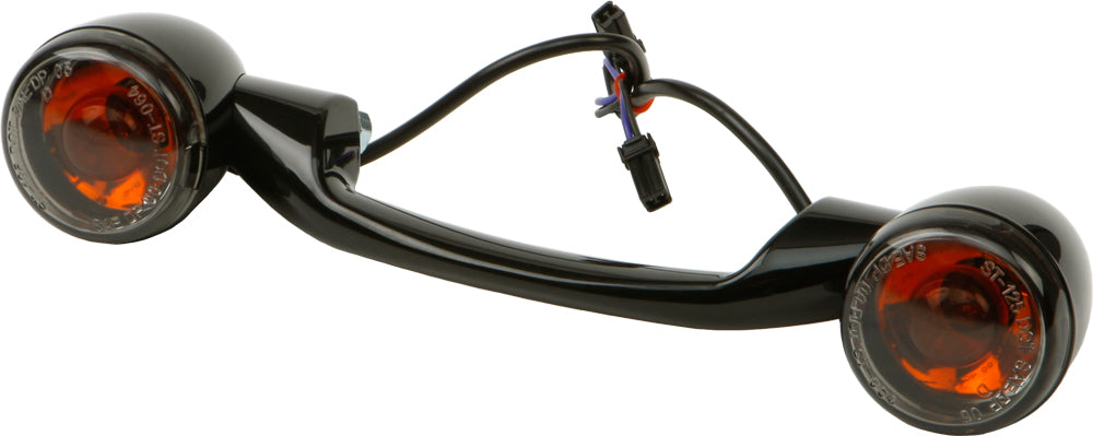 Turnsignal Light Bar Black W/Smoke Lenses