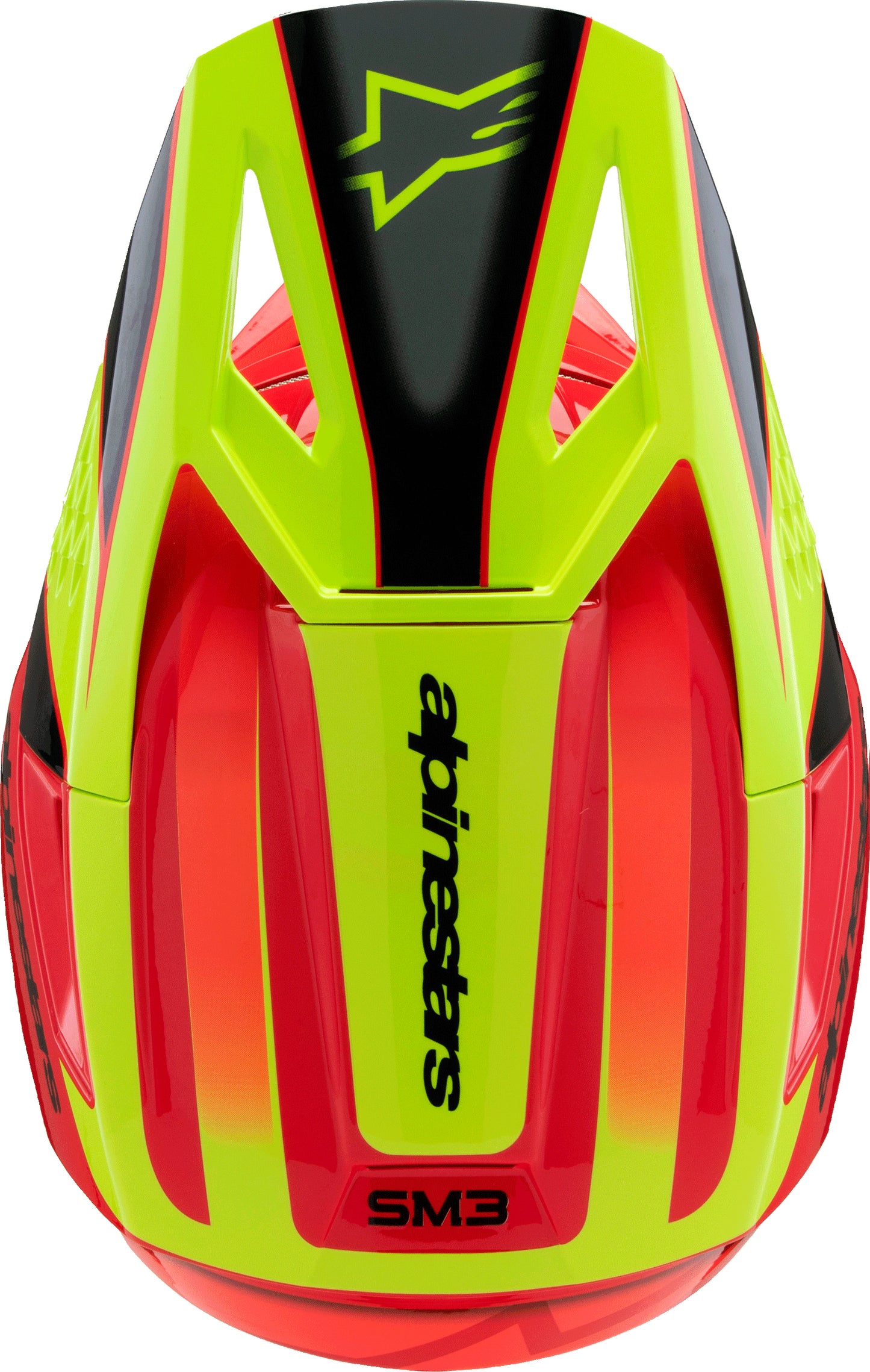 Sm3 Youth Fray Helmet Rd/Ylw Fluo/Blk Ys