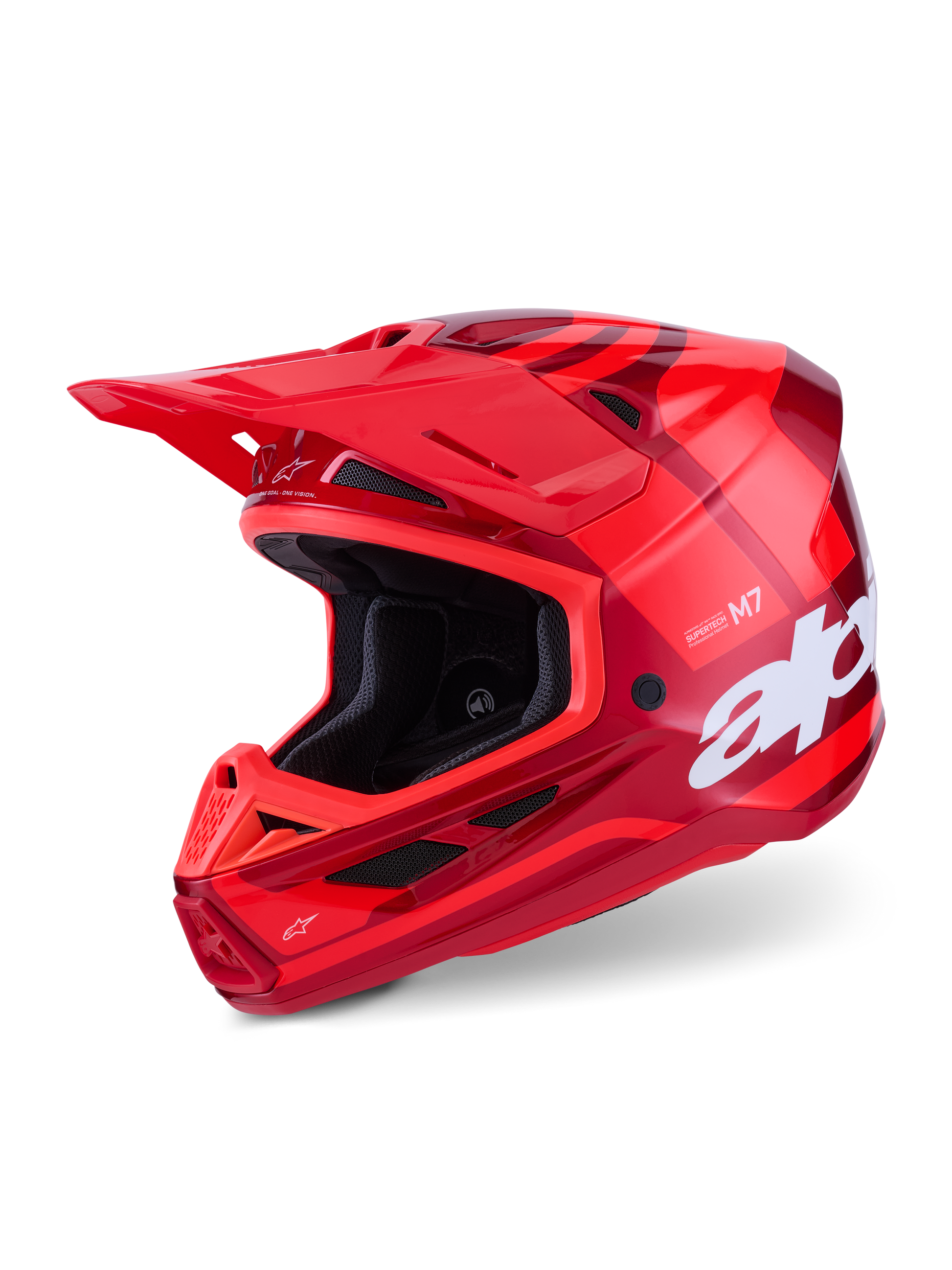 Sm7 Core Helmet Red Glossy Lg