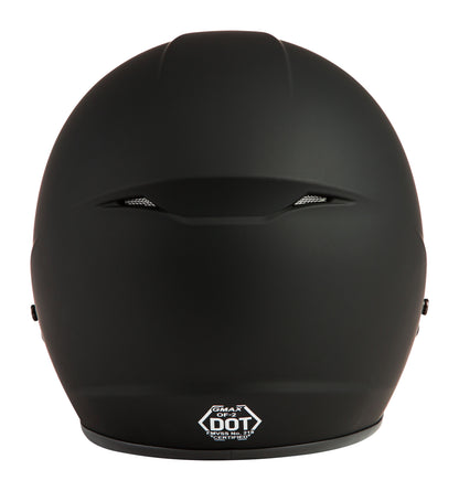 Of 2 Open Face Helmet Matte Black 2x
