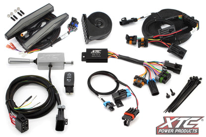Auto Turn Signal Kit W/ Billet Lever And Front Drl Lights Pol