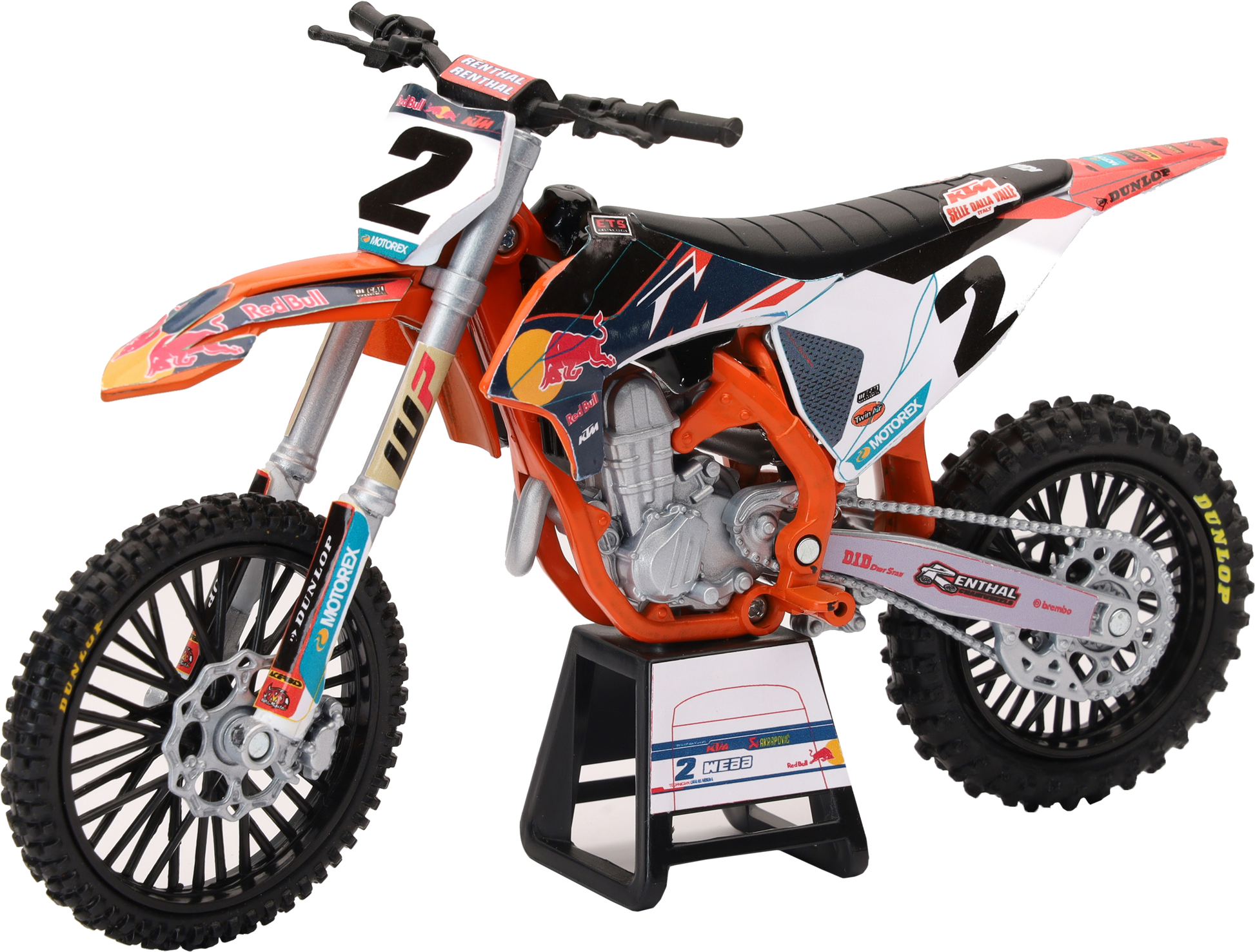 1:12 Scale Redbull Ktm 450sx F Cooper Web #2