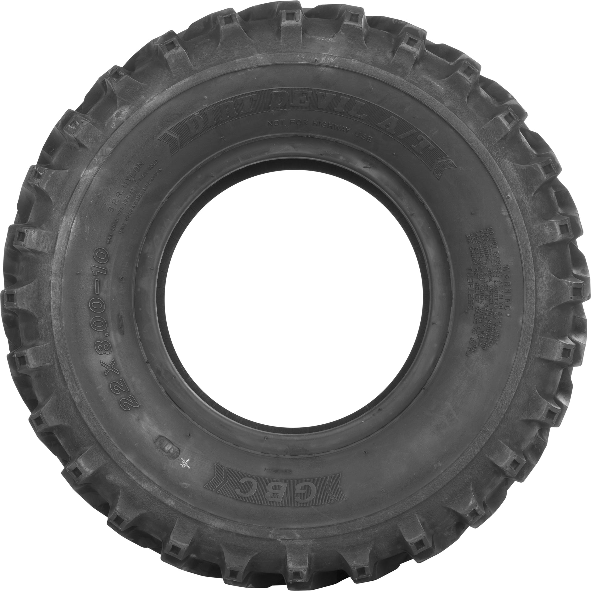Tire Dirt Devil A/T Rear 24x10 11 Bias Lr395lbs