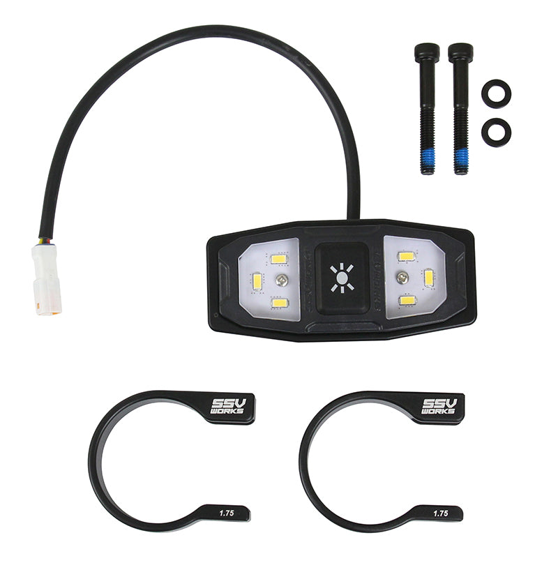 Led Dome Light W/Cage Clamps Ring Style 1.75"