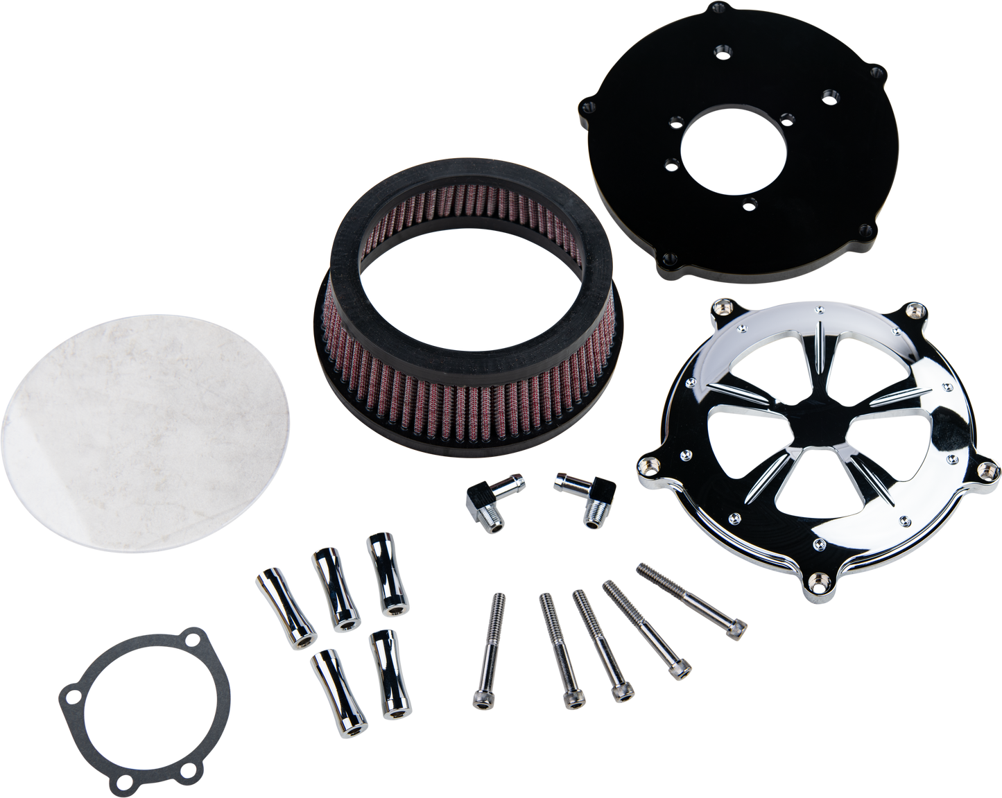 Commodore Air Cleaner Kit Chrome W/ Clear Window