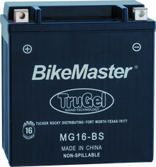 BikeMaster TruGel Battery - MG16-BS