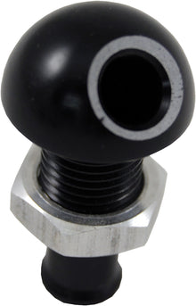 Billet Thru Hull Water Fitting Black 3/8" 45 Deg.
