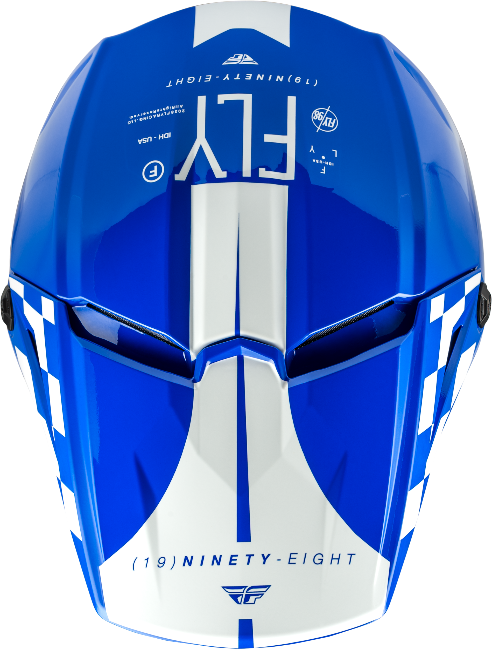 Kinetic Lite Rival Helmet Gloss Blue/White Md