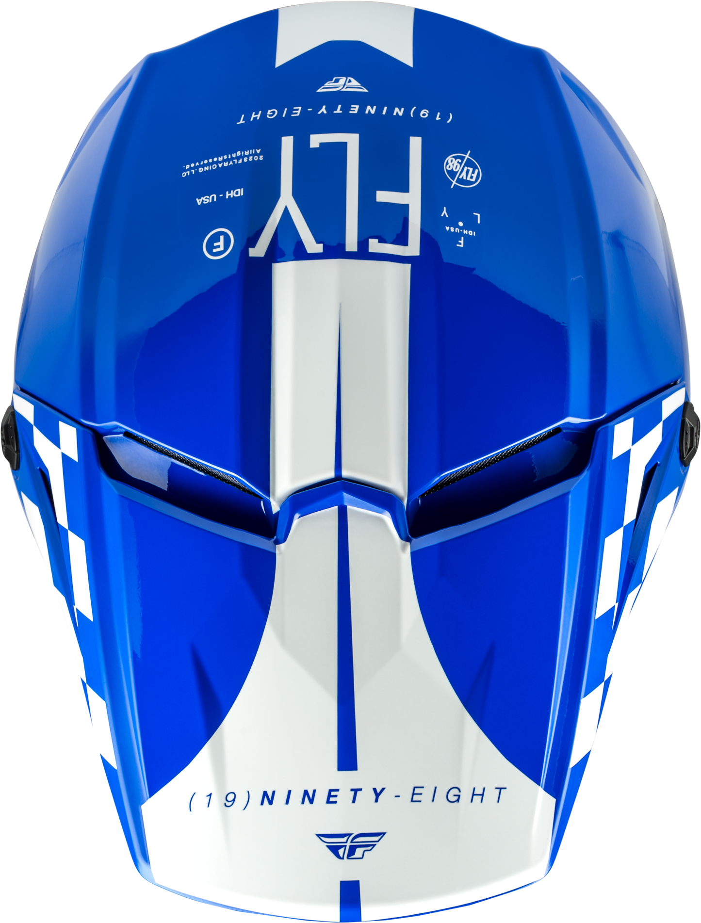 Kinetic Lite Rival Helmet Gloss Blue/White 2x