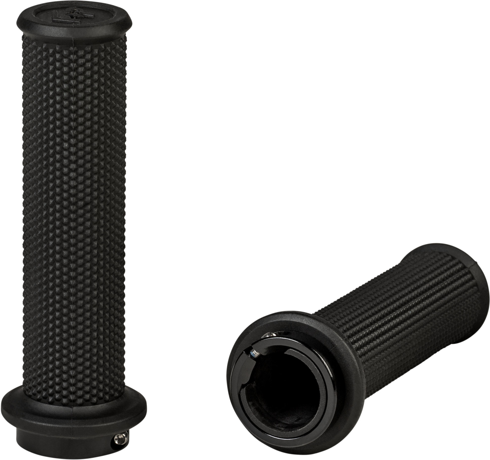 Control Atv Lock On Grips Black No Waffle