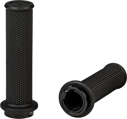 Control Atv Lock On Grips Black No Waffle