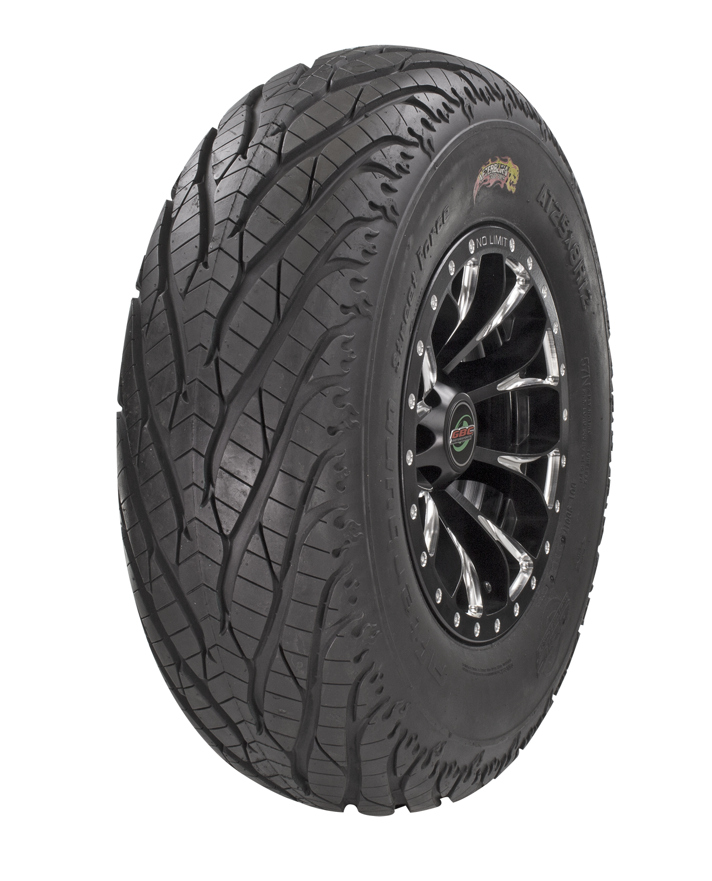 Tire Afterburn Sf Rear 25x10r12 Radial Lr500lbs