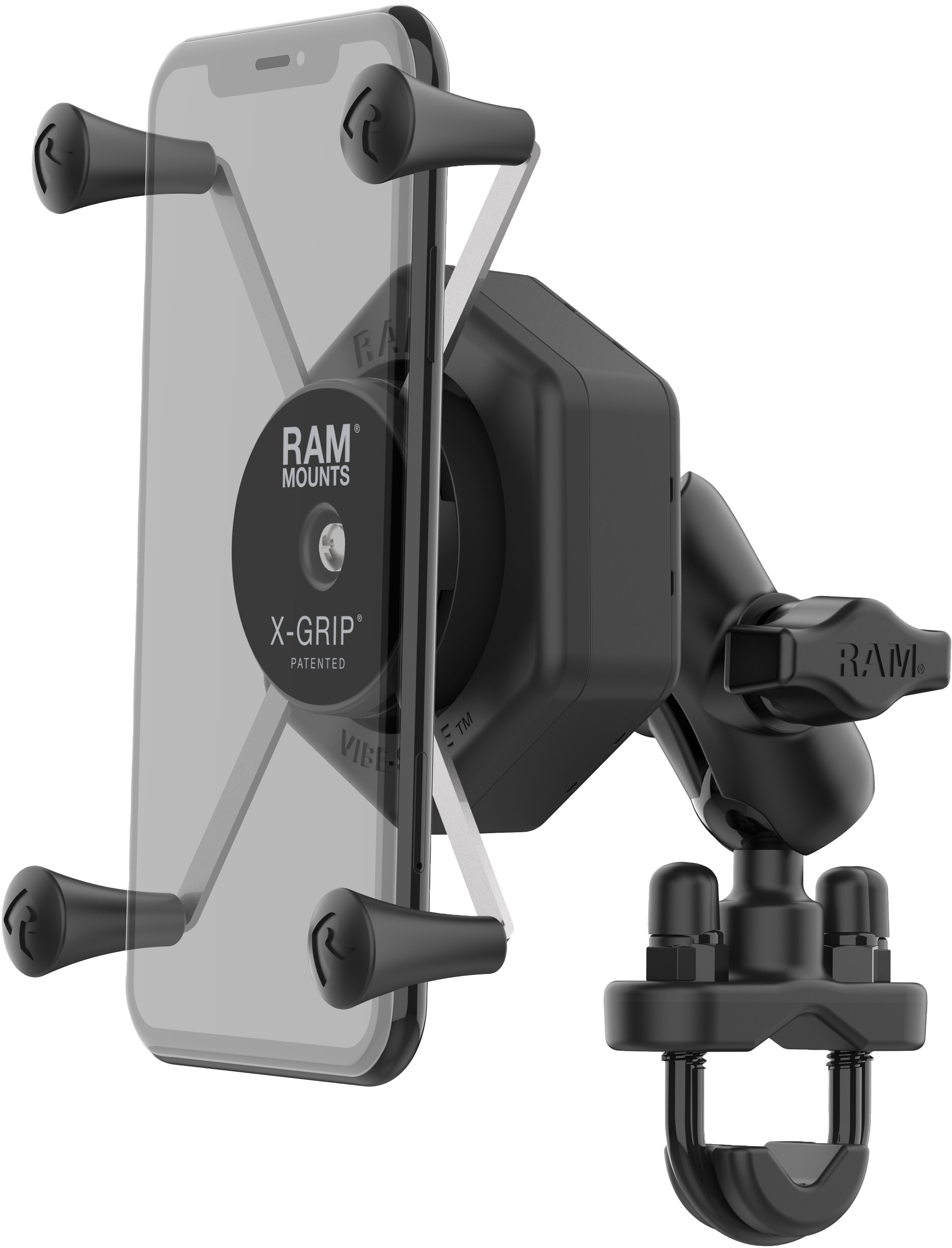X Grip Vibe Safe L Phone Mount With U Bolt Base Medium